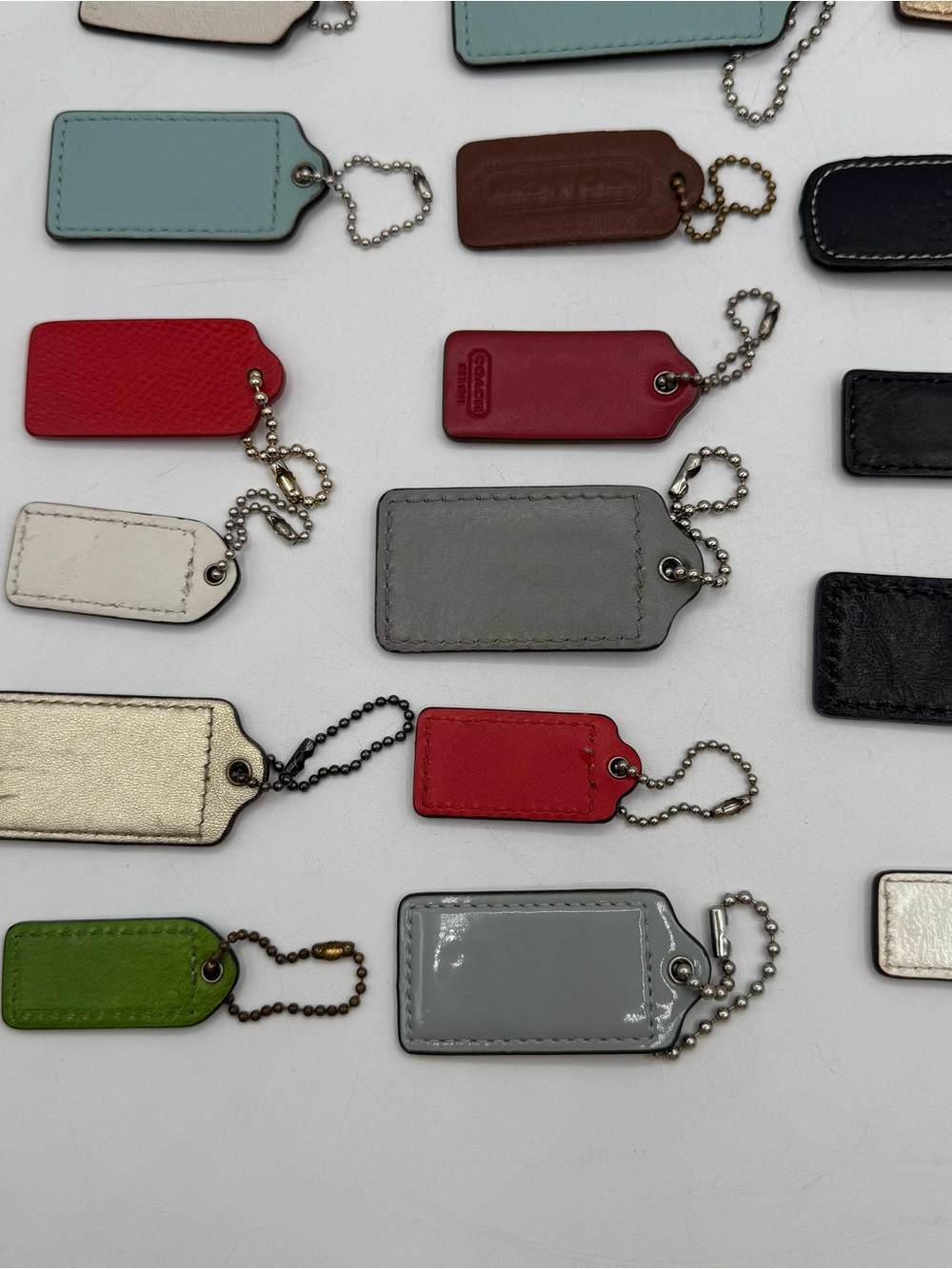 Coach Hang Tag Lot of 24 Leather & Metal - Picture 9 of 10